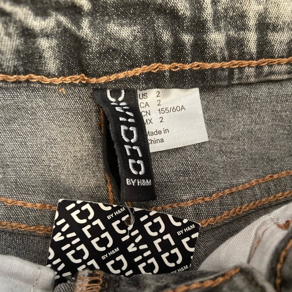 H&M NWT High-Rise Skinny Jeans w/ Rhinestones - Picture 13 of 16